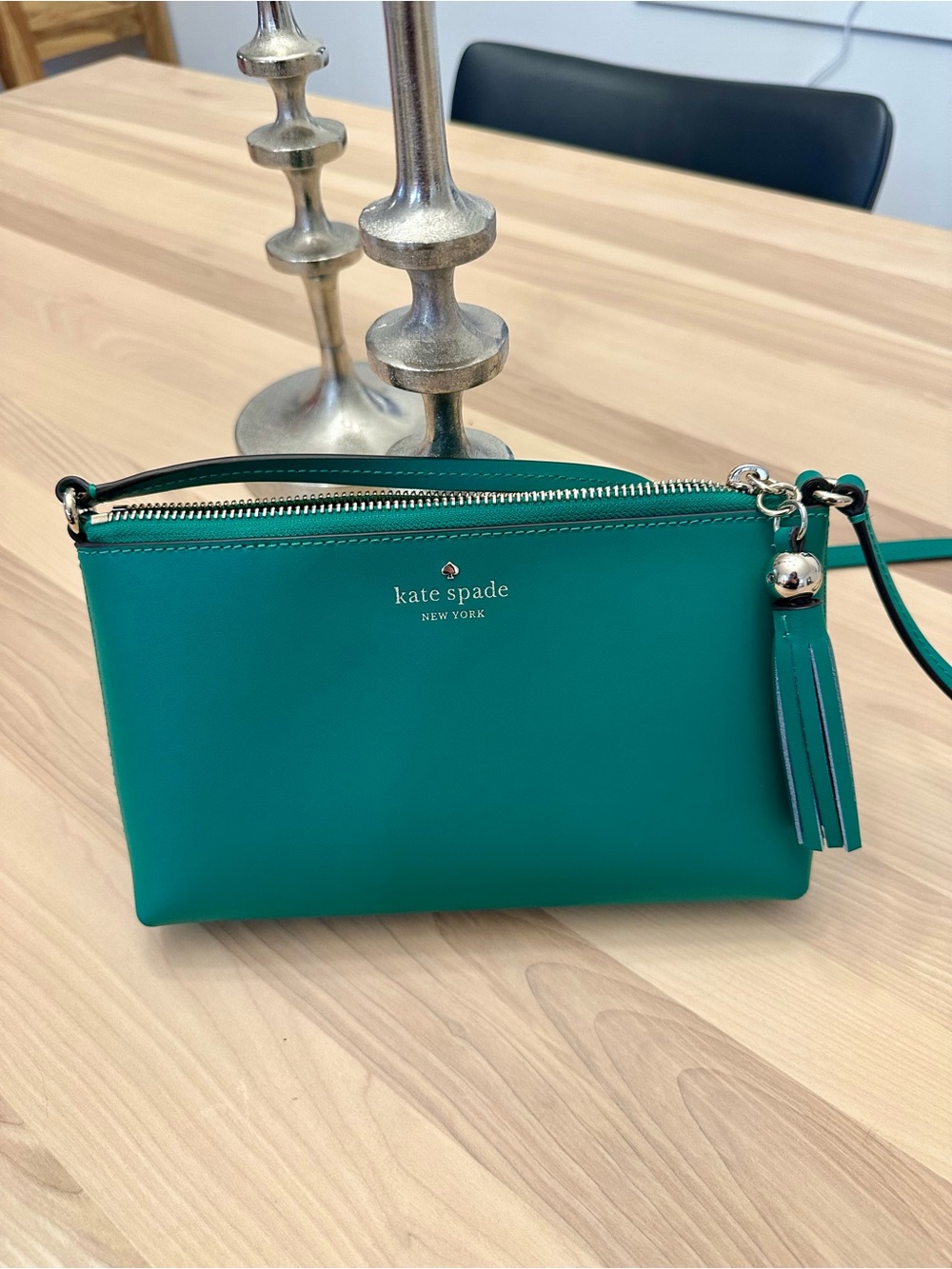 Kate Spade Cedar Street Tenley Teal Leather Crossbody Bag